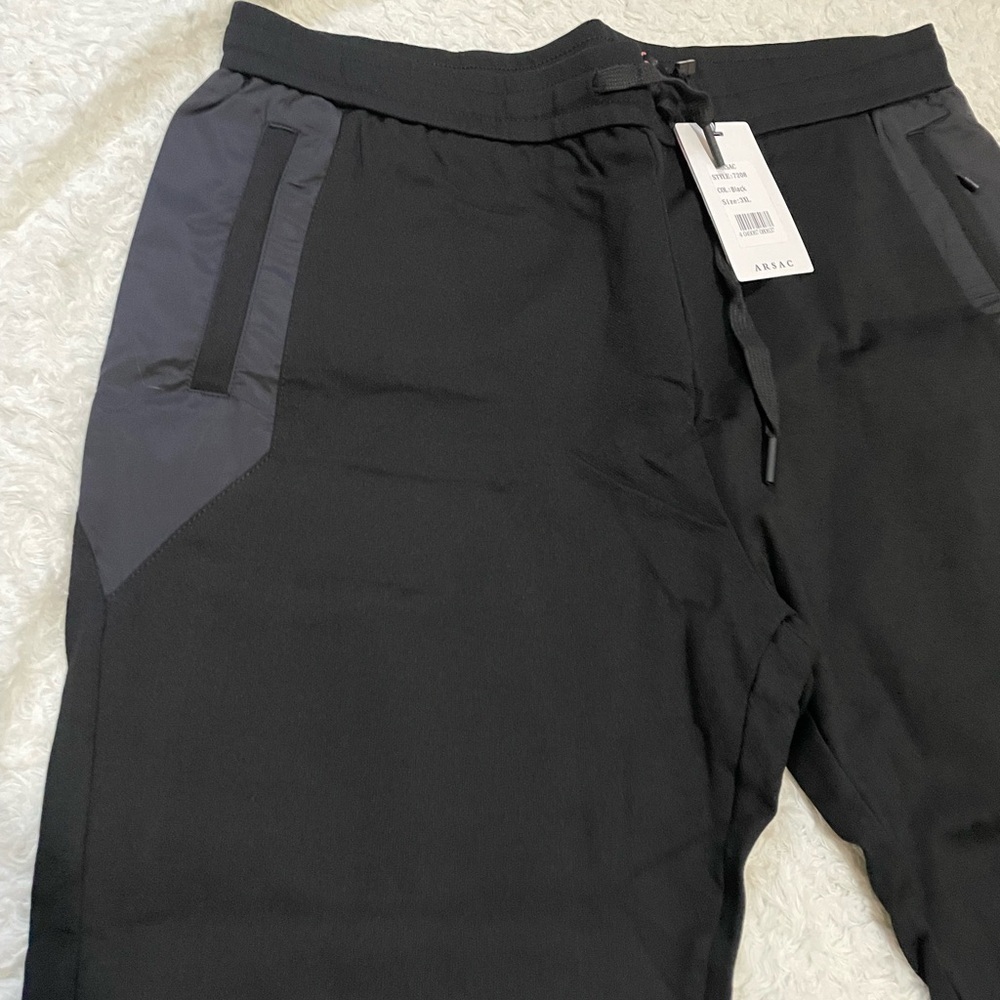Arsac Men's Black and Gray Joggers - Picture 5 of 16